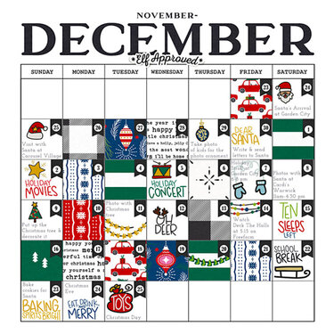 2018 December Calendar (tentative)