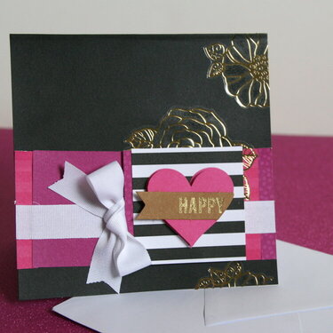 Happy card and gift wrap
