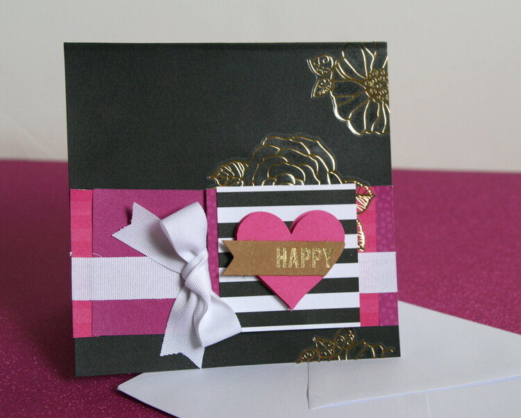 Happy card and gift wrap