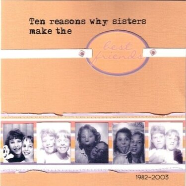 CBox entry - Ten reasons why sisters make the best friends
