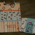Clipboard and altered tin (teacher gifts)