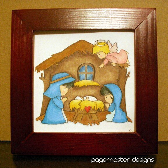 Nativity Scene (Dec. 2010 die cut class) 