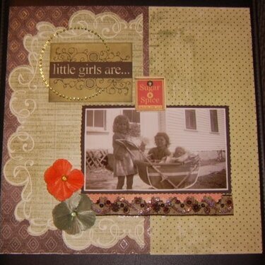 2 Page Layout - Little Girls Are - Heritage