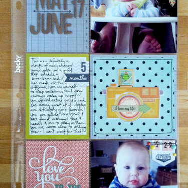 Baby Reed Album Month Five **Noel Mignon Sweet & Simple Kit**