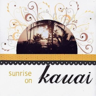 Sunrise on Kauai - Ad Inspiration