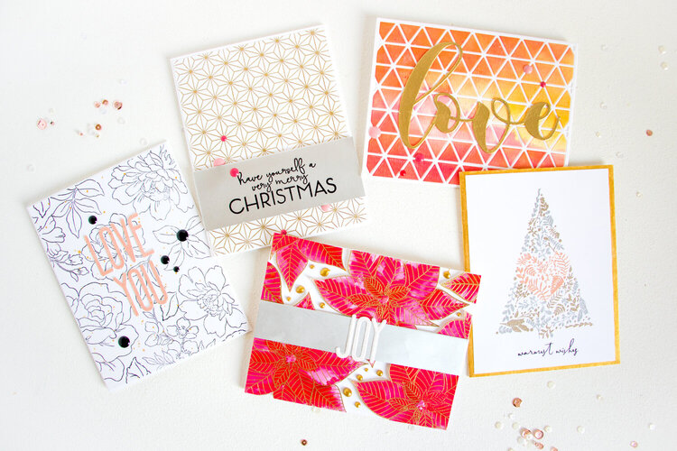 Heat Embossed Cards with Altenew