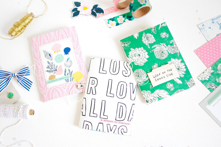 DIY Notebooks with Sunny Days.