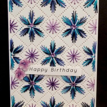 Stitchery Happy Birthday Card 
