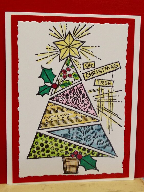 Stamped Christmas Tree