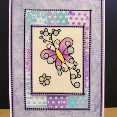Butterfly Glitter Card