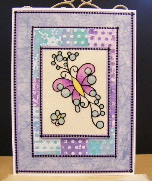 Butterfly Glitter Card