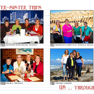 Mother-Daughter-Sister Trips : Us Through the Years