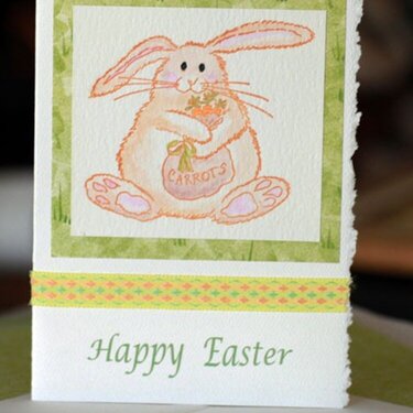 Easter Card with Butterbean Bunny