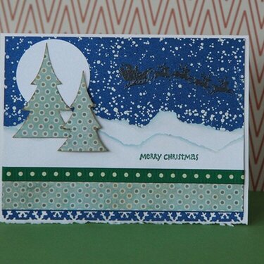 Two Trees Winter Card