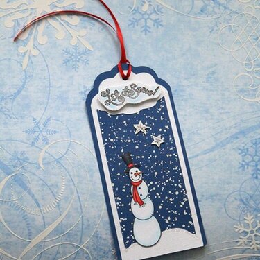 SOF12  Let it Snow Gift Tag 