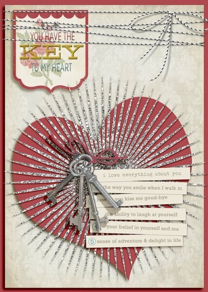 key to my heart (Valentine&#039;s Card)