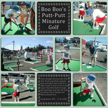 Boo Boo&#039;s Putt-Putt Minature Golf