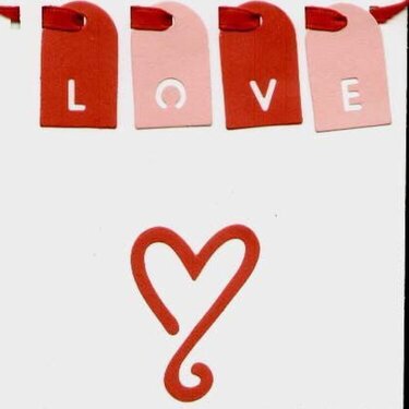 Valentine cards - Sizzix tags & Zip'eCut heart die