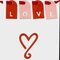 Valentine cards - Sizzix tags & Zip'eCut heart die