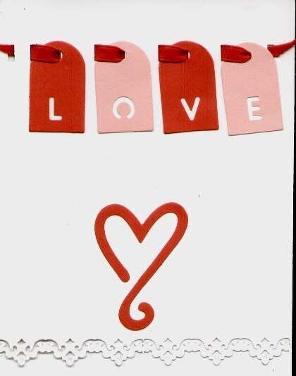 Valentine cards - Sizzix tags &amp; Zip&#039;eCut heart die