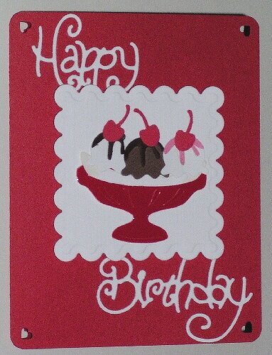 Happy Birthday Sundae Card