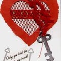 Key to My Heart Valentine Card - Sizzix, Zip'eMate 