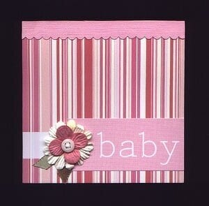 American Crafts baby card