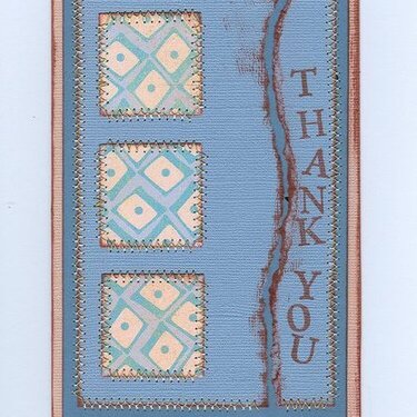 Thank You ... card using Basic Gray