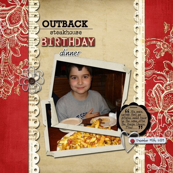 Birthday Dinner @ Outback Steakhouse