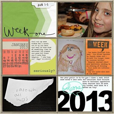 Project Life - Week 1, Page 1