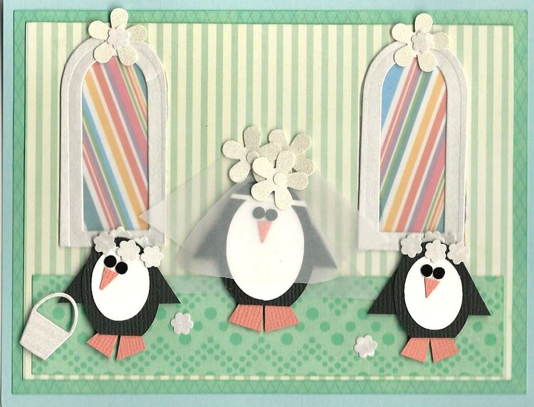 Penguin Wedding Card One