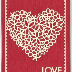 Lacy Heart Transparency Card