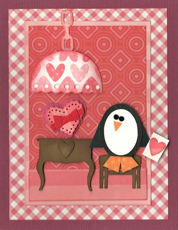 Valentine Penguin Card