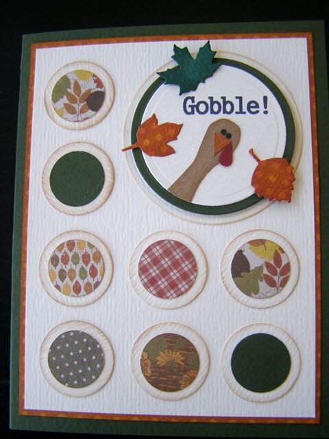 Thanksgiving Turkey Inchies Card