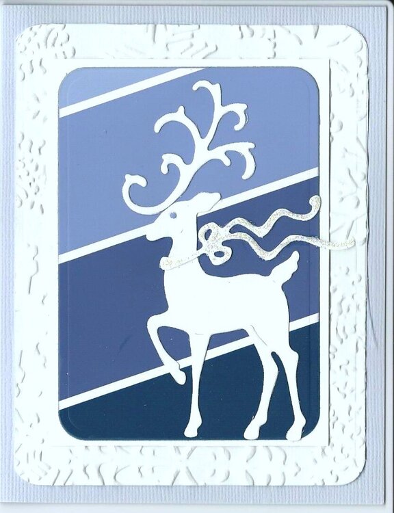 Paint Chip Reindeer Card