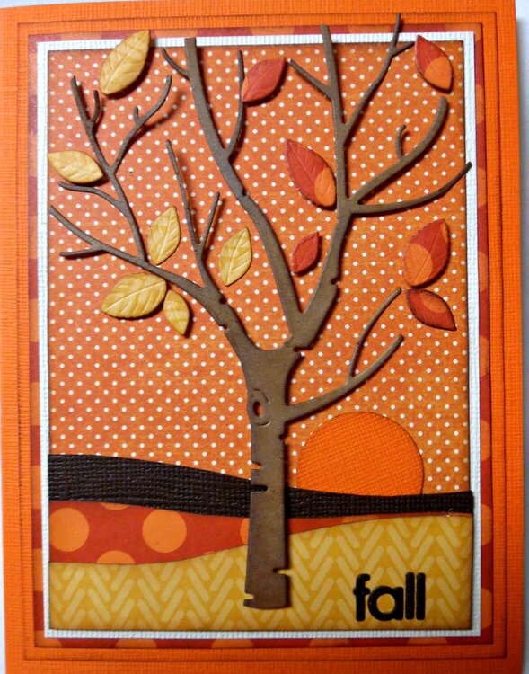 Fall Sunset Card