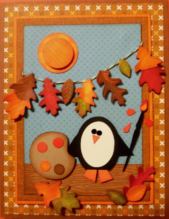 Fall Painting Penguin