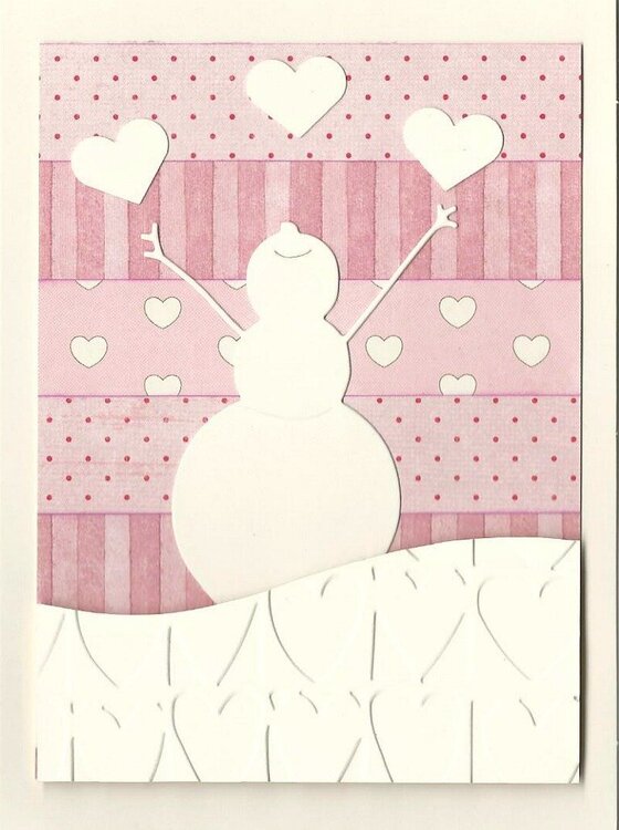 Valentine Joyful Snowman