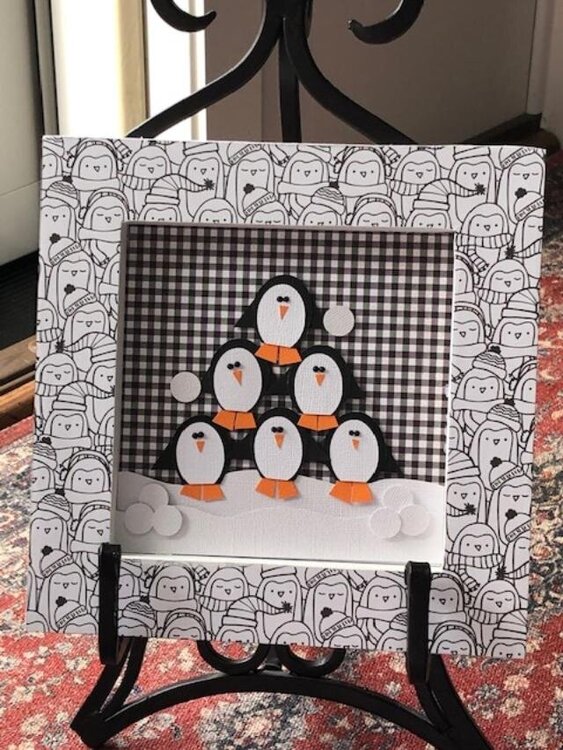 8x8 Penguin Plaque