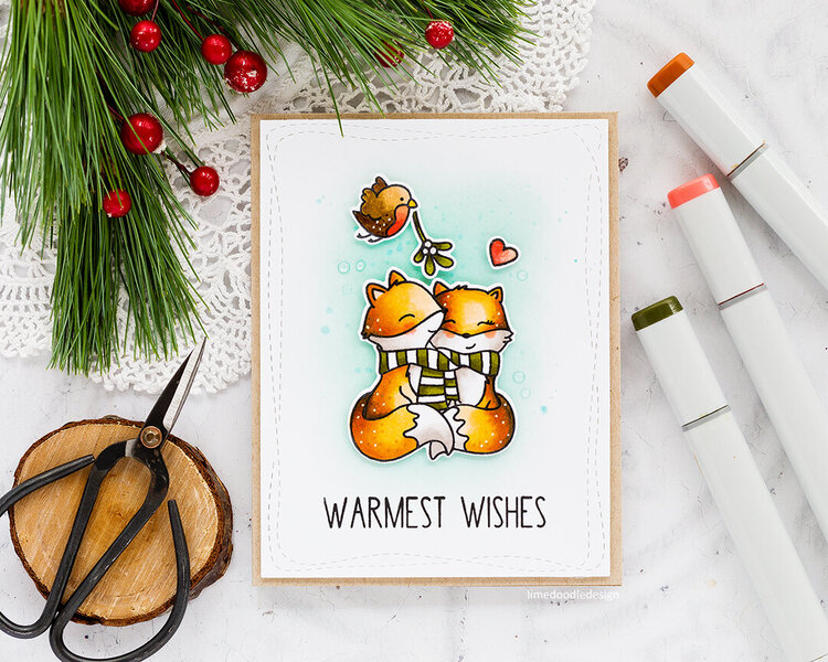 Clean &amp; Simple Cute Christmas Card