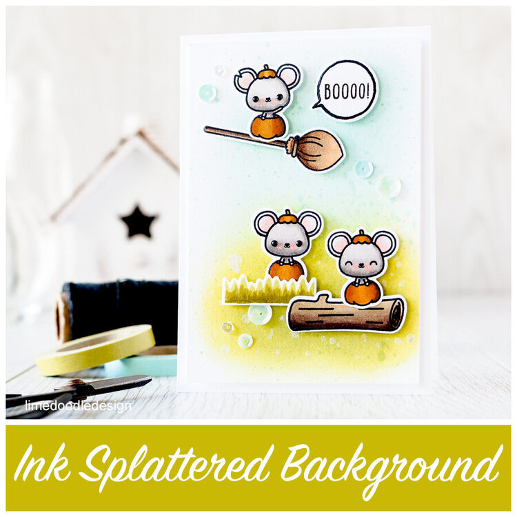 Ink Splattered Background