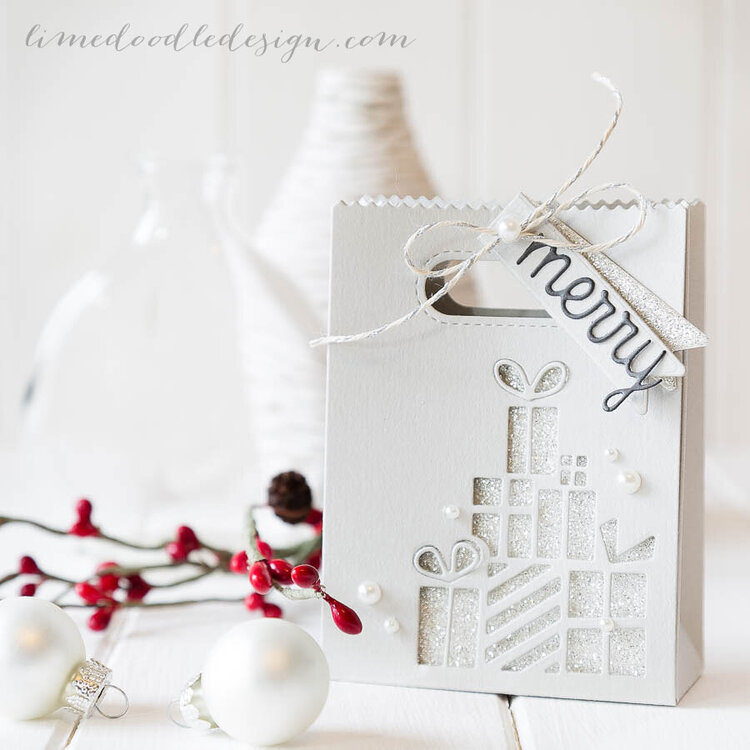 glittery gift bag