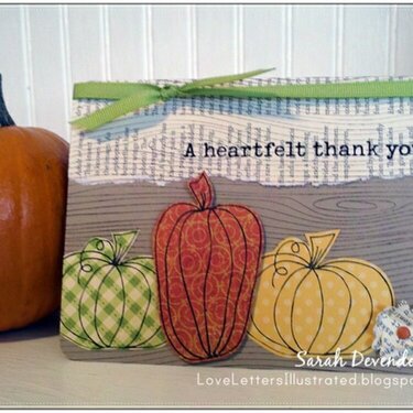 Pumpkins Thank You Card