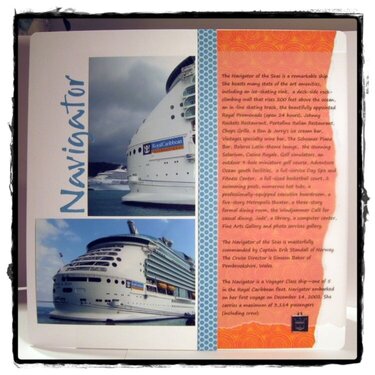 Pages from Cruise Scrapbook