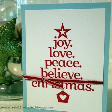 Christmas Card - Joy. Love. Believe.