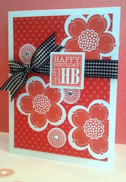 Series of 3 Cards using Calypso Coral 