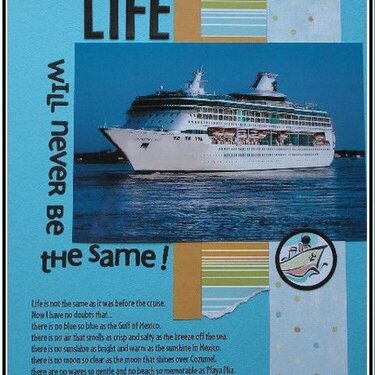 Life will never be the same...(cruise)