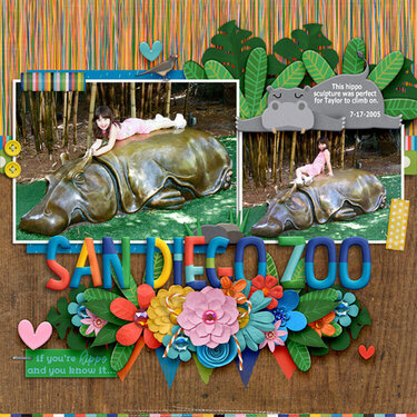 San Diego Zoo Hippo Statue