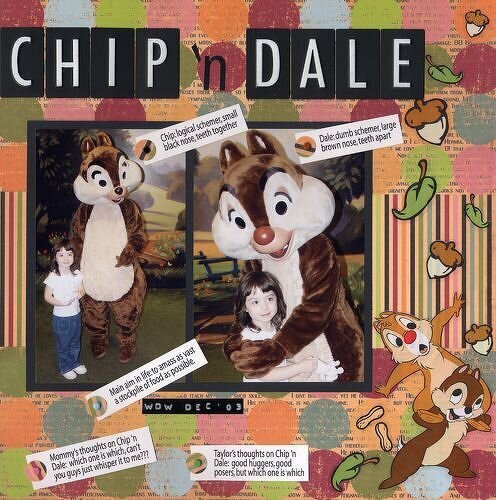 Chip &#039;n Dale Disney Scenic Route papers