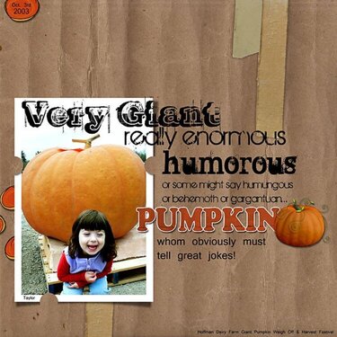 A Humongous Humorous Pumpkin